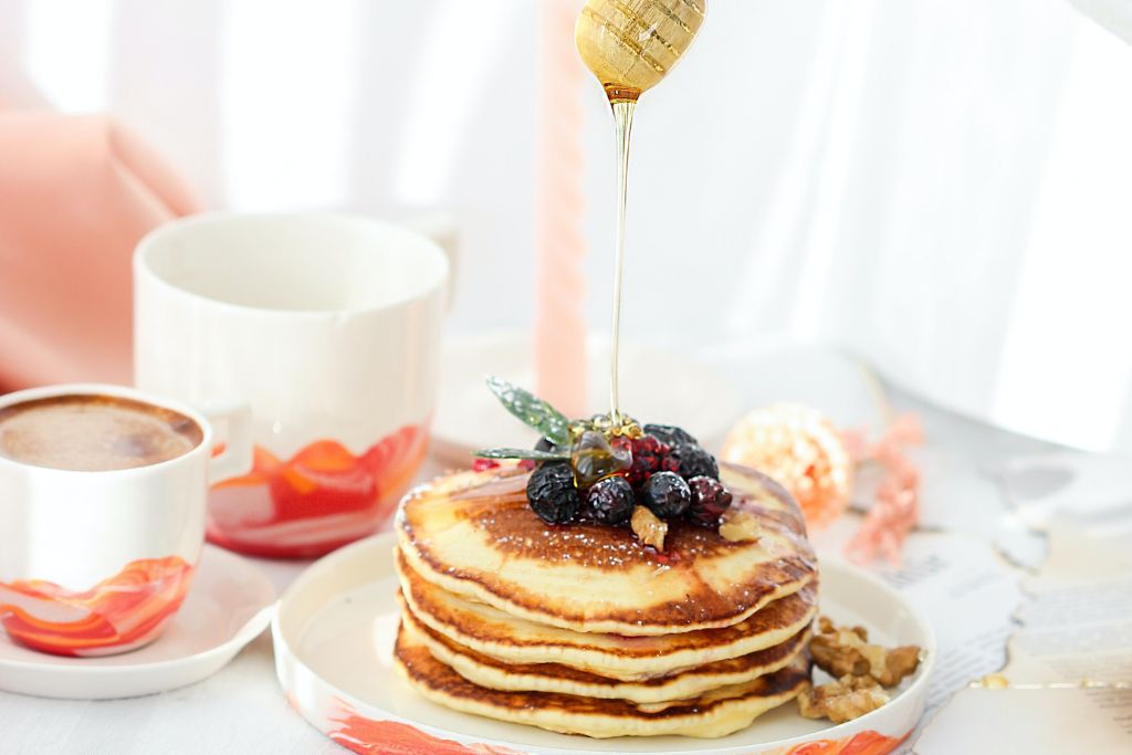 Banana, Honey & Oat Pancakes