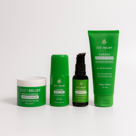 Best Selling Kunzea Relief Pack, on a plain background