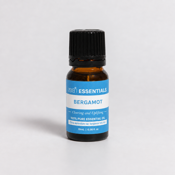 Bergamot Essential Oil 10mL bottle, front view